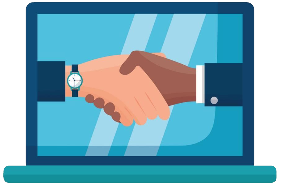  Computer with shaking hands