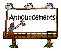 Announcements 