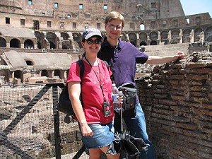 Mio marito ed io a Roma - luglio 2009