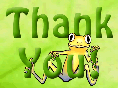 thank you frog